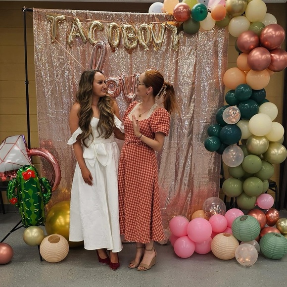 V. Chapman White Ruffle Sleeve Dress - Picture 7 of 7